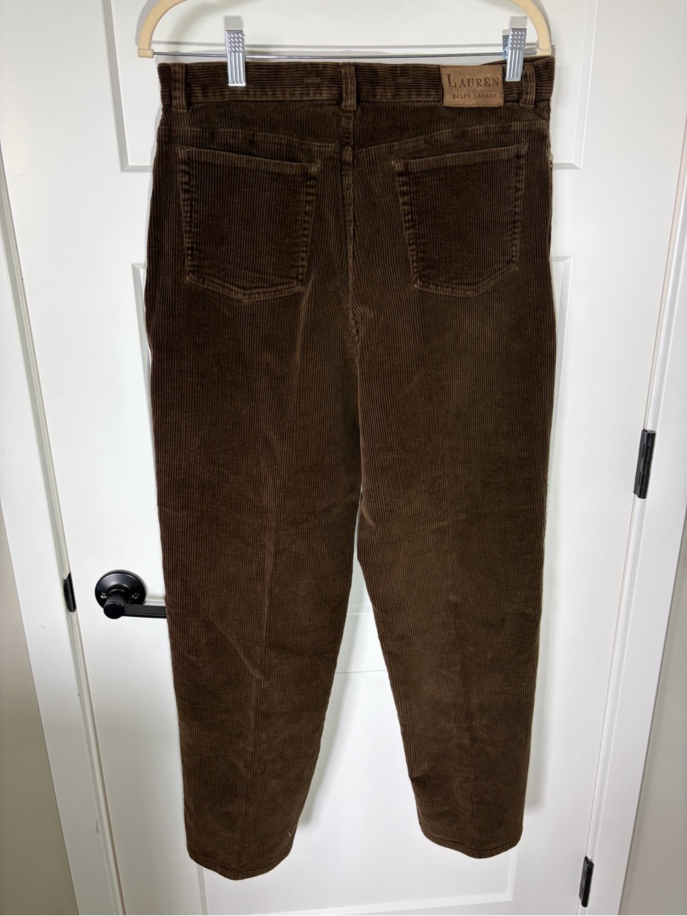 Ralph Lauren Brown Corduroy Pants with Branded Button - Picture 4 of 8